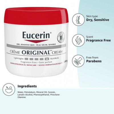 Eucerin Body Original Creme Original Healing Soothing Repair Creme - 4 oz. - MeStore - Eucerin