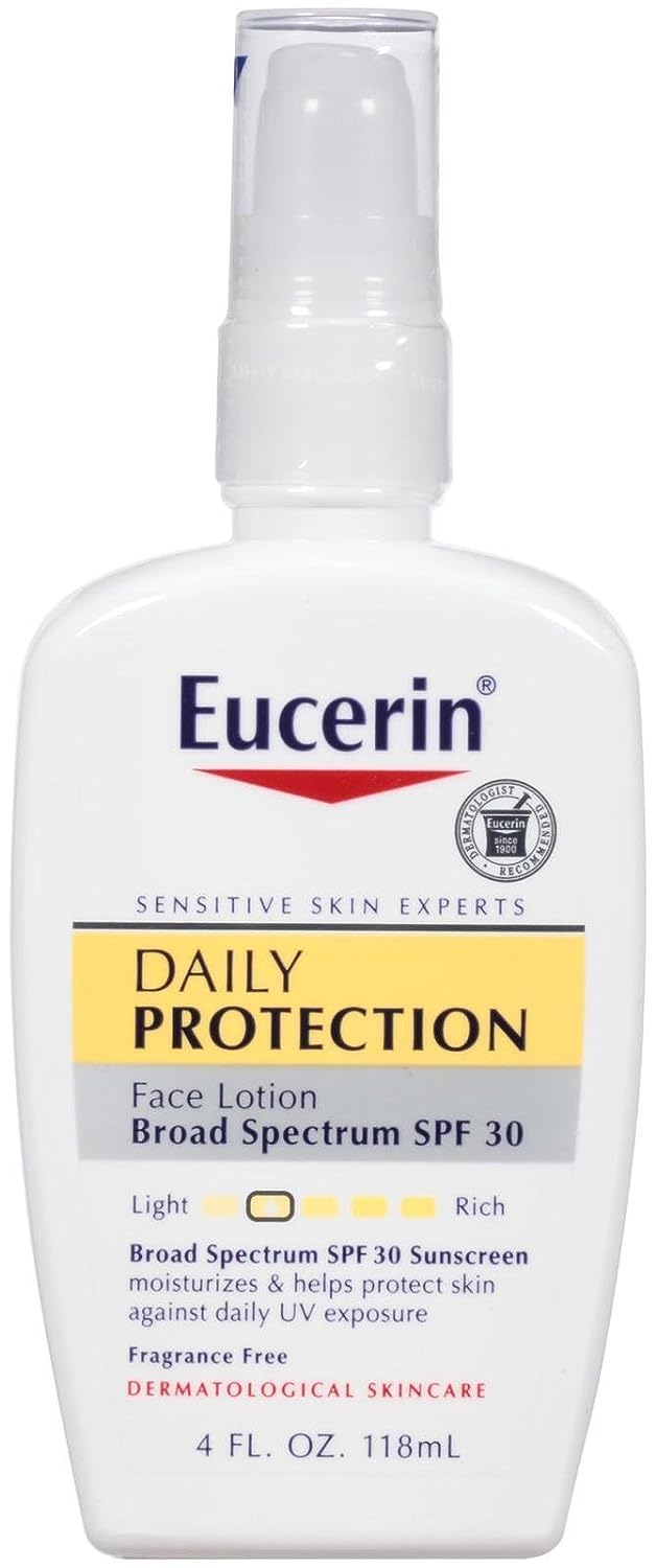 Eucerin Face Daily Protection Moisturizing Face Lotion Sunscreen SPF 30 - 4 oz - MeStore - Eucerin