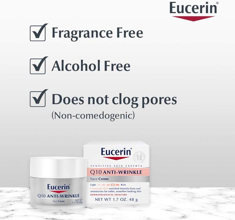 Eucerin Q10 Anti - Wrinkle Sensitive Skin Creme - 1.7 oz. - MeStore - Eucerin