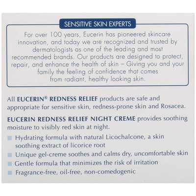 Eucerin Redness Relief Soothing Night Creme - 1.7 oz. - MeStore - Eucerin