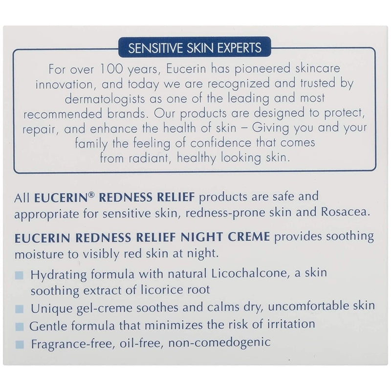 Eucerin Redness Relief Soothing Night Creme - 1.7 oz. - MeStore - Eucerin