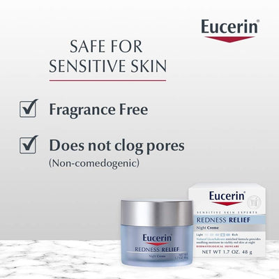 Eucerin Redness Relief Soothing Night Creme - 1.7 oz. - MeStore - Eucerin