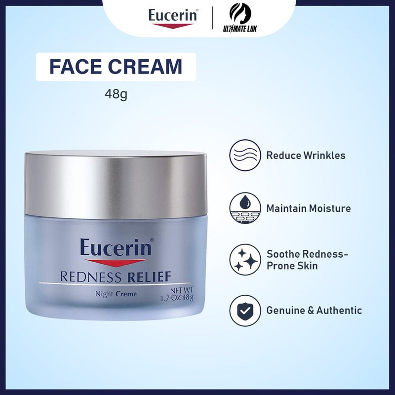 Eucerin Redness Relief Soothing Night Creme - 1.7 oz. - MeStore - Eucerin