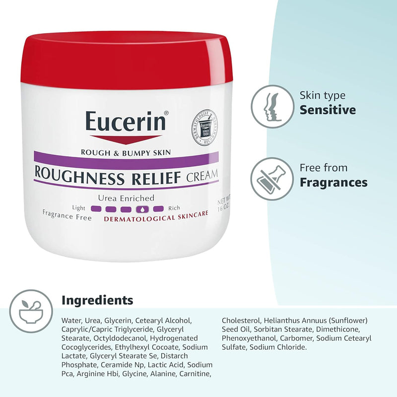 Eucerin Roughness Relief Cream - 16 oz - MeStore - Eucerin