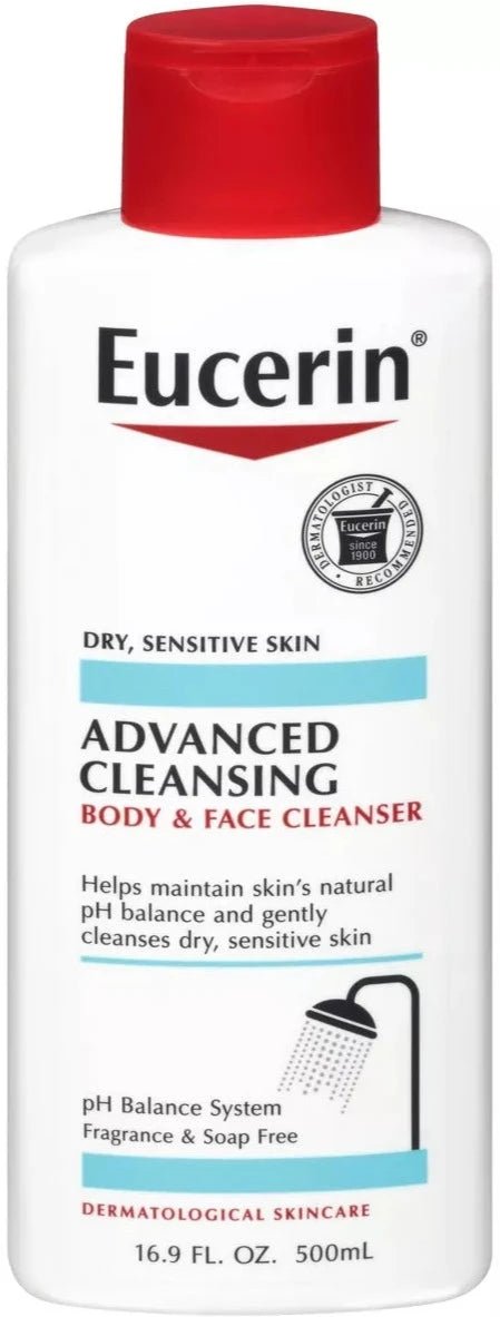 Eucerin Skin Cleansing Eucerin Advanced Cleansing Body and Face Cleanser - 16.9 oz - MeStore - Eucerin