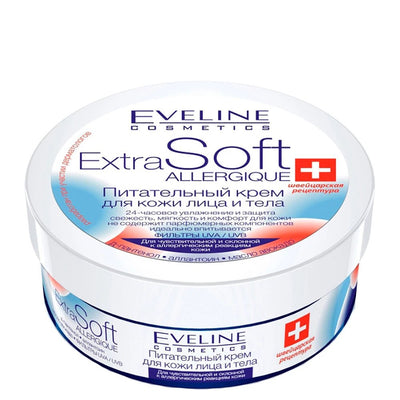 Eveline Extra Soft Nourishing Cream For Face And Body For Sensitive Skin 200 ml - MeStore - Eveline