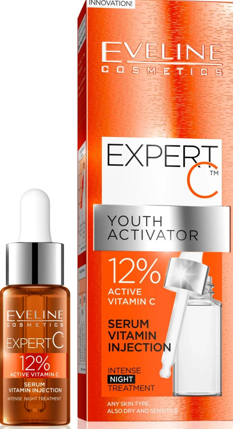 EXPERT C YOUTH ACTIVATOR SERUM VITAMIN INJECTION NIGHT 18ML - MeStore - Eveline