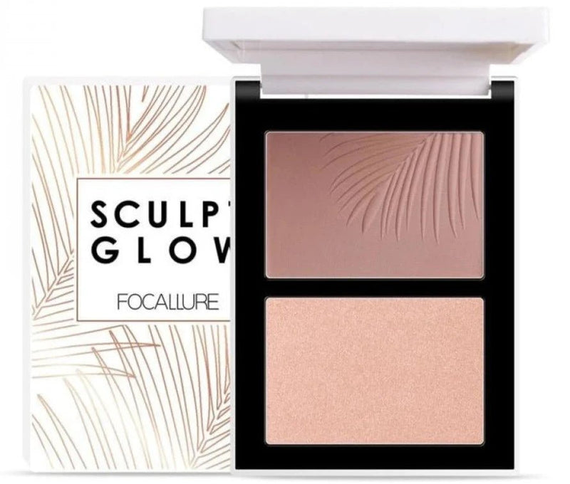 FA - 69 - 1 - Powder Contour & Highlighter Palette Duo - MeStore - Focallure