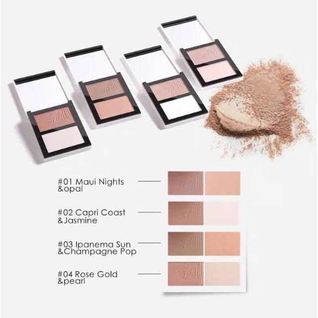 FA - 69 - 1 - Powder Contour & Highlighter Palette Duo - MeStore - Focallure