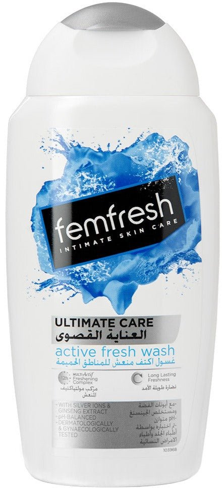 Femfresh Ultimate Care Active Wash 250ml - MeStore - FemFresh