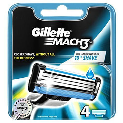 Gillette Mach 3 Blades 4'S - MeStore - Gillette