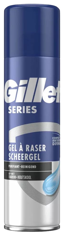 Gillette Series Shave Gel Cleansing With Charcoal 200Ml - MeStore - Gillette