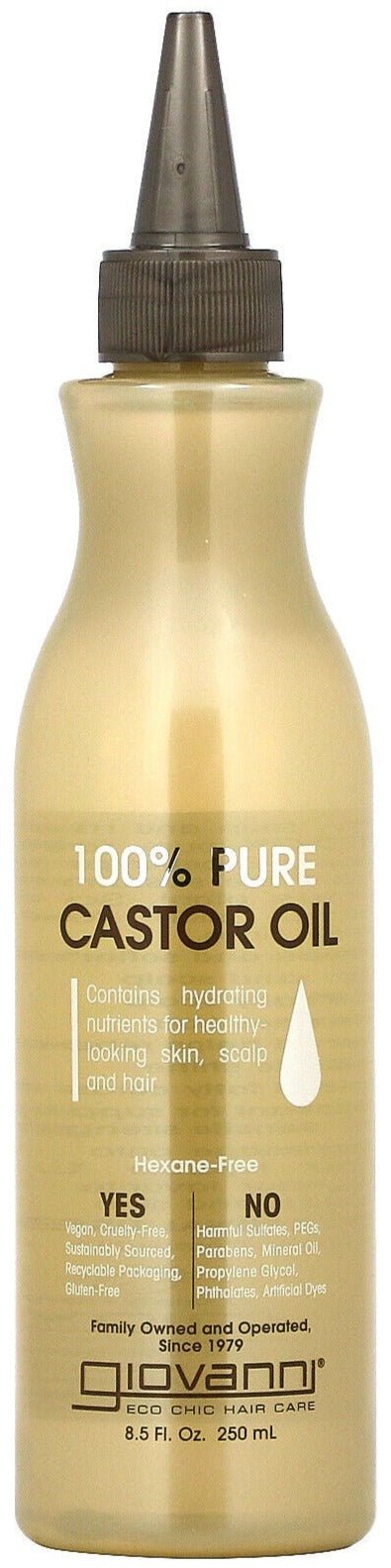 Giovanni 100% Pure Castor Oil 250ml - MeStore - Giovanni