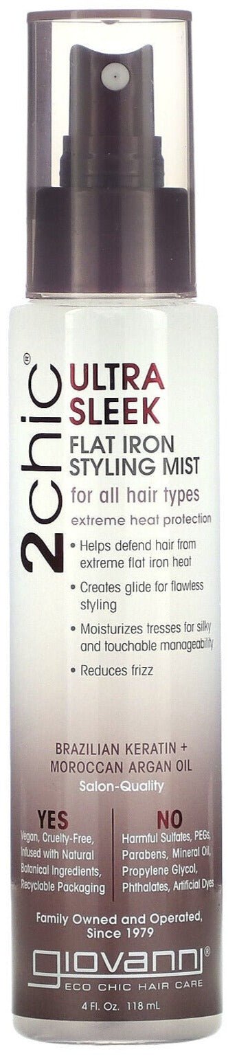 Giovanni 2chic Ultra - Sleek Flat Iron Styling Mist 118ml - MeStore - Giovanni