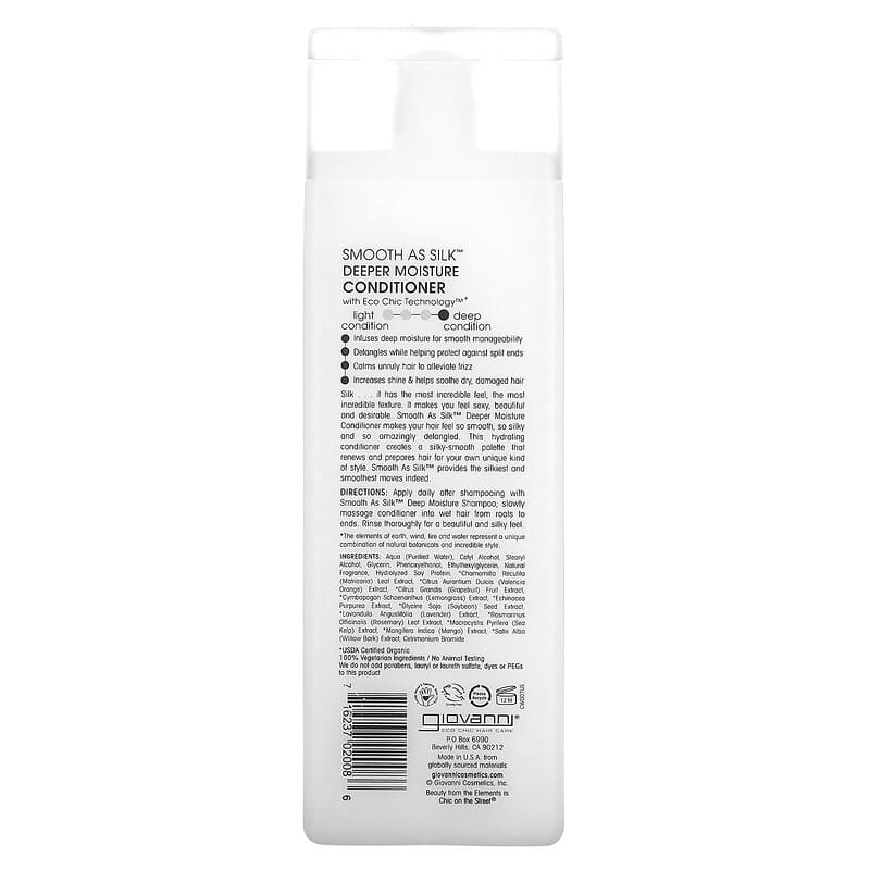 Giovanni Smooth As Silk Deeper Moisture Conditioner - 8.5 Fl Oz - MeStore - Giovanni