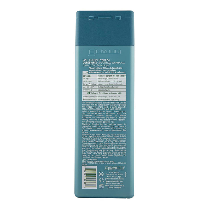 Giovanni Wellness System Conditioner 250ml - MeStore - Giovanni