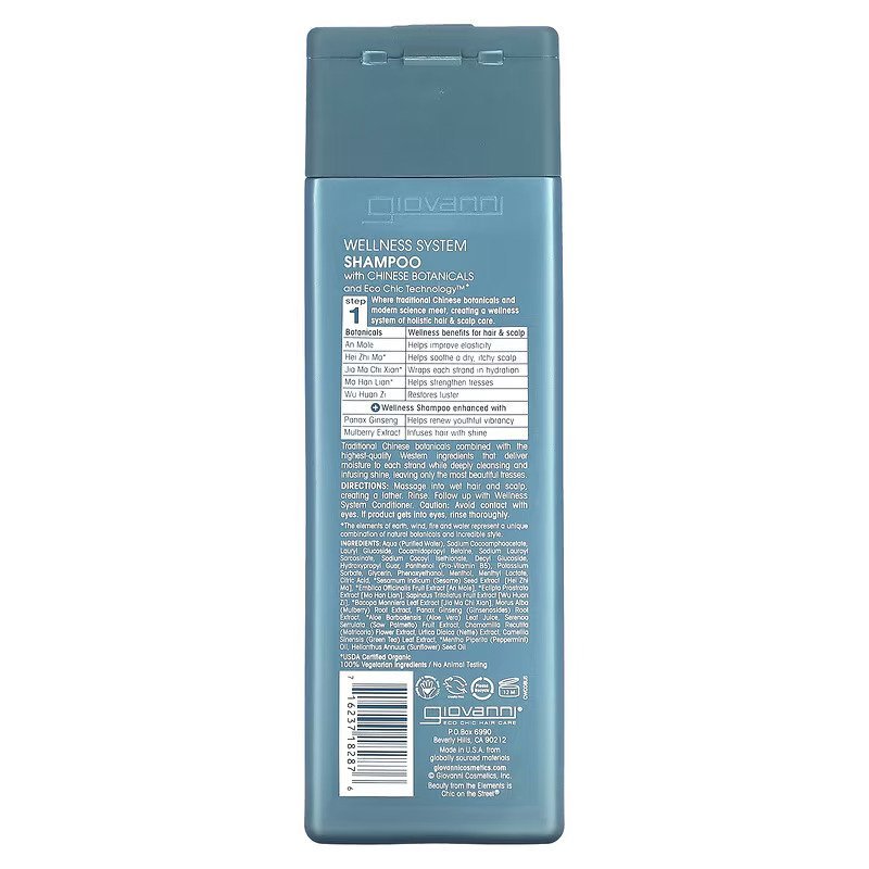 Giovanni Wellness System Shampoo 250ml - MeStore - Giovanni