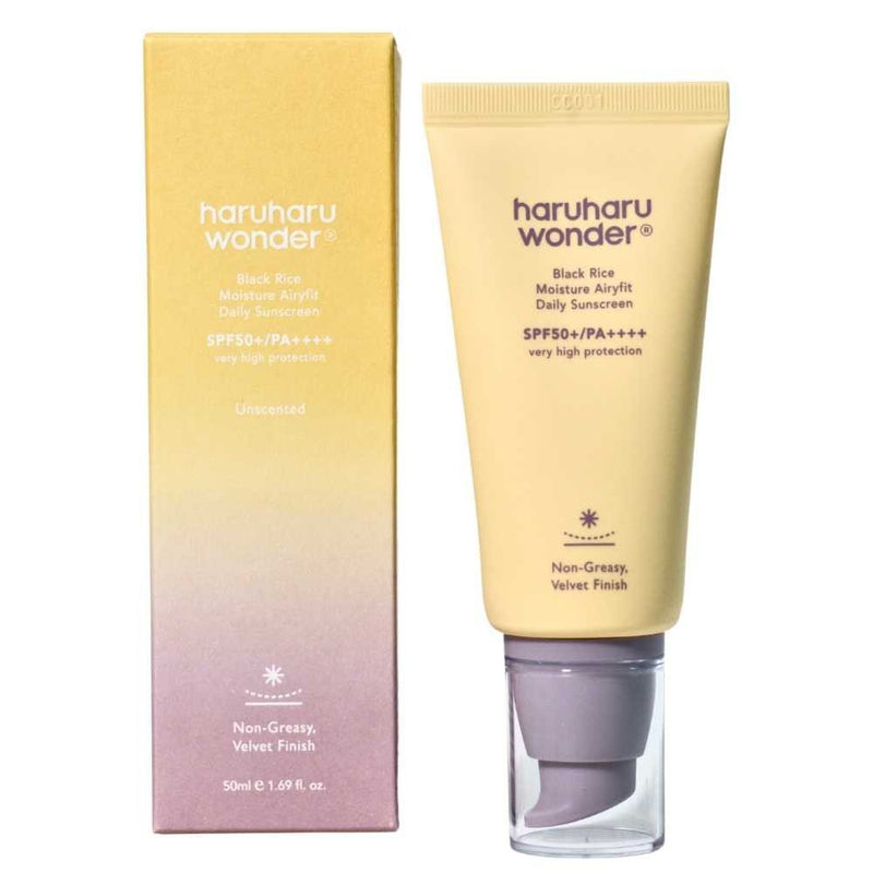 Haruharu wonder Black Rice Moisture Airyfit Daily Sunscreen SPF50+/PA++++ 1.69 Oz - MeStore - Haruharu Wonder