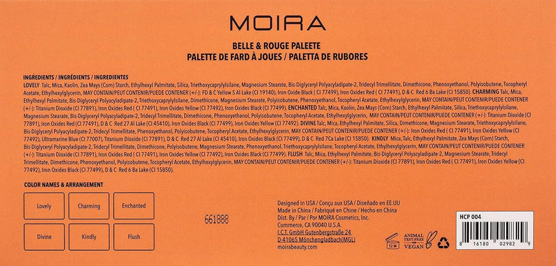 Hcp004 Belle & Rouge Palette - MeStore - Moira Beauty