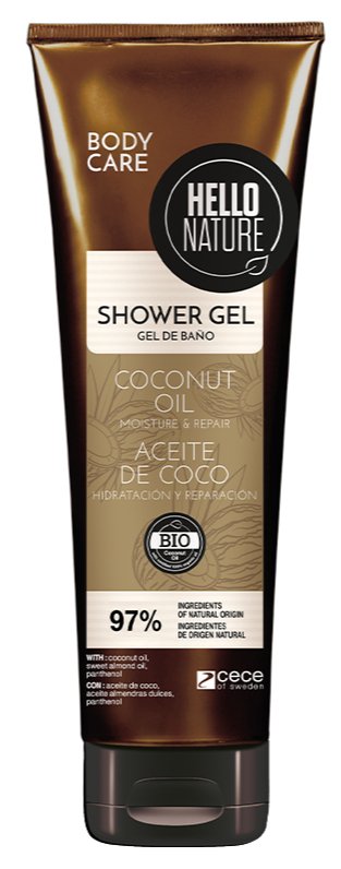 Hello Nature Coconut Oil Shower Gel 250 Ml : 1525 - MeStore - Hello Nature