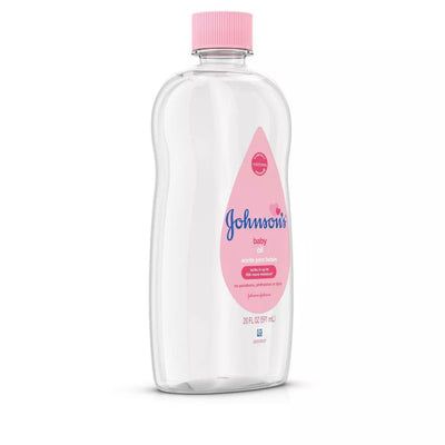 Johnson's Baby Body Pure Mineral Oil, Gentle & Soothing Massage Oil for Dry Skin - Original Scent - 20oz - MeStore - Johnson's