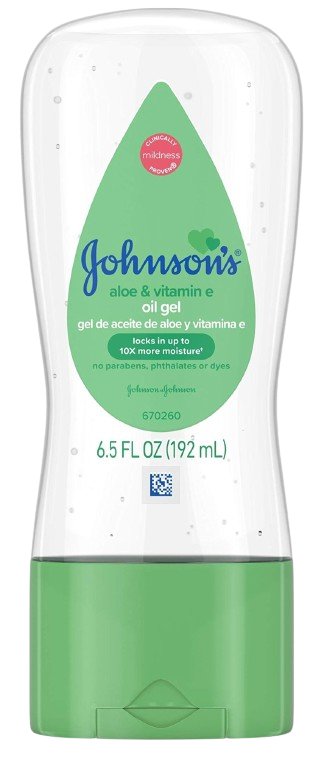 Johnson's Baby Oil Gel Aloe & Vitamin E 6.5oz - MeStore - Johnson's