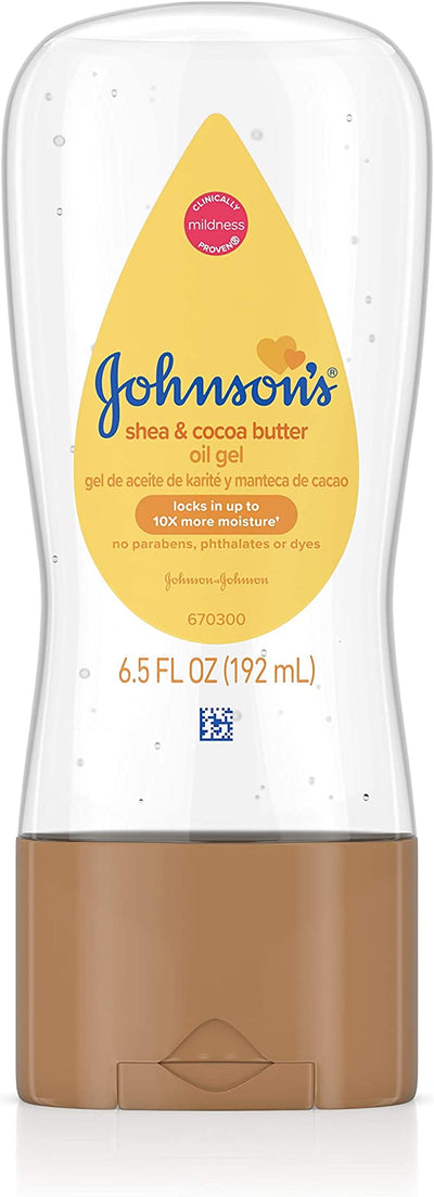 Johnson's Baby Oil Gel Shea & Cocoa Butter 6.5oz - MeStore - Johnson's