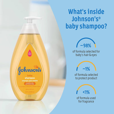 Johnson's Baby Tear Free Shampoo, No Parabens/Phthalates/Sulfates/Dyes, Fresh, 13.6 Fl Oz - MeStore - Johnson's