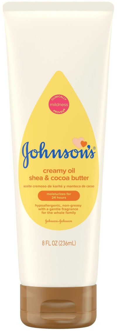 Johnson's creamy oil for baby with shea & cocoa butter, 8 oz - MeStore - Johnson's