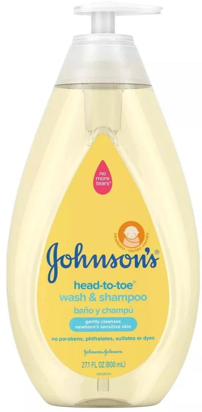 Johnson's Head - To - Toe Gentle Baby Body Wash & Shampoo For Sensitive Skin - 27.1 fl oz - MeStore - Johnson's