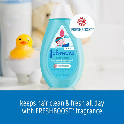 Johnsons Kids Clean & Fresh Shampoo & Body Wash 400ml - MeStore - Johnson's