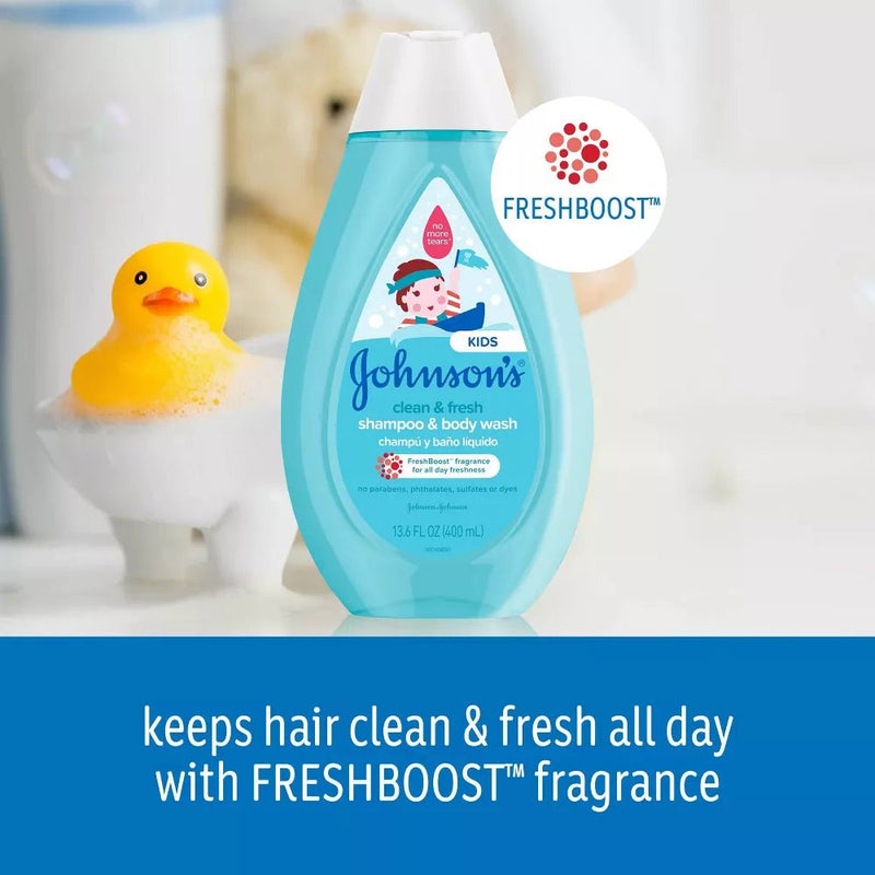 Johnsons Kids Clean & Fresh Shampoo & Body Wash 400ml - MeStore - Johnson&