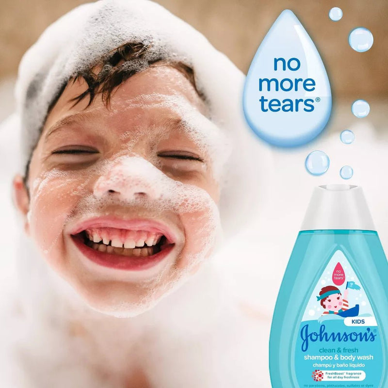 Johnsons Kids Clean & Fresh Shampoo & Body Wash 400ml - MeStore - Johnson&