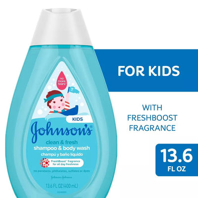 Johnsons Kids Clean & Fresh Shampoo & Body Wash 400ml - MeStore - Johnson's