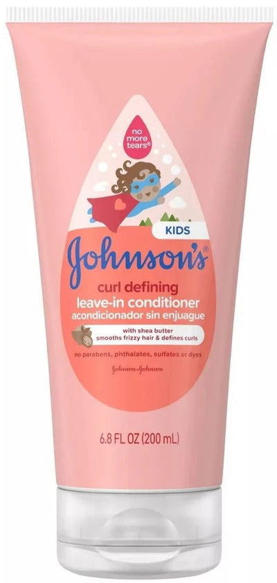 Johnson's Kids Curl Defining Leave - In Conditioner, Shea Butter, Gentle for Toddlers' Hair - 6.8 fl oz - MeStore - Johnson's