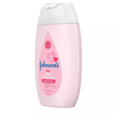 Johnson's Moisturizing Mild Pink Baby Body Lotion, Coconut Oil for Delicate Skin, Hypoallergenic - 3.4 fl oz - MeStore - Johnson's