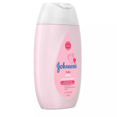 Johnson's Moisturizing Mild Pink Baby Body Lotion, Coconut Oil for Delicate Skin, Hypoallergenic - 3.4 fl oz - MeStore - Johnson's