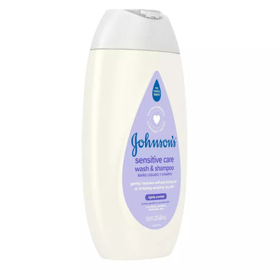 Johnson's Sensitive Care Baby 2 - in - 1 Body Wash & Shampoo - Lightly Scented - 13.5 fl oz - MeStore - Johnson's