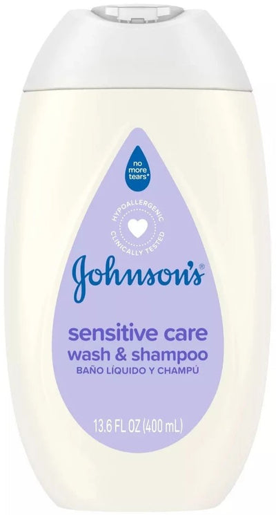 Johnson's Sensitive Care Baby 2 - in - 1 Body Wash & Shampoo - Lightly Scented - 13.5 fl oz - MeStore - Johnson's