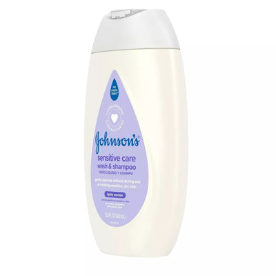 Johnson's Sensitive Care Baby 2 - in - 1 Body Wash & Shampoo - Lightly Scented - 13.5 fl oz - MeStore - Johnson's