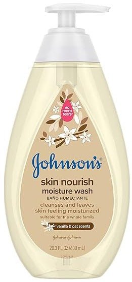 Johnson's skin nourish moisture wash, vanilla & oat, 20.3 oz - MeStore - Johnson's