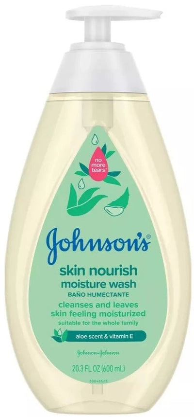 Johnson's Skin Nourishing Moisture Baby Body Wash, Aloe Scent & Vitamin E, Hypoallergenic - 20.3 fl oz - MeStore - Johnson's