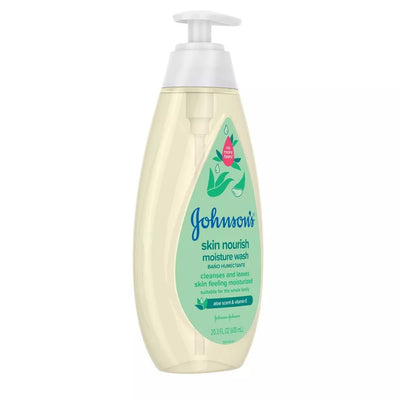 Johnson's Skin Nourishing Moisture Baby Body Wash, Aloe Scent & Vitamin E, Hypoallergenic - 20.3 fl oz - MeStore - Johnson's