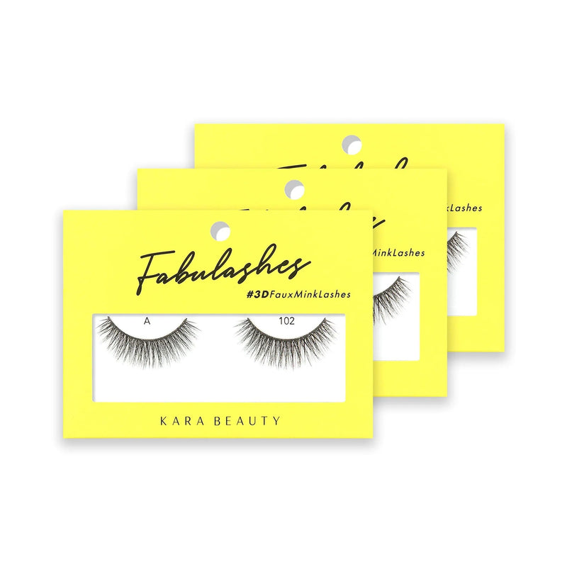 Kara Beauty A102 FABULASHES 3D Faux Mink Lashes - MeStore - Kara Beauty