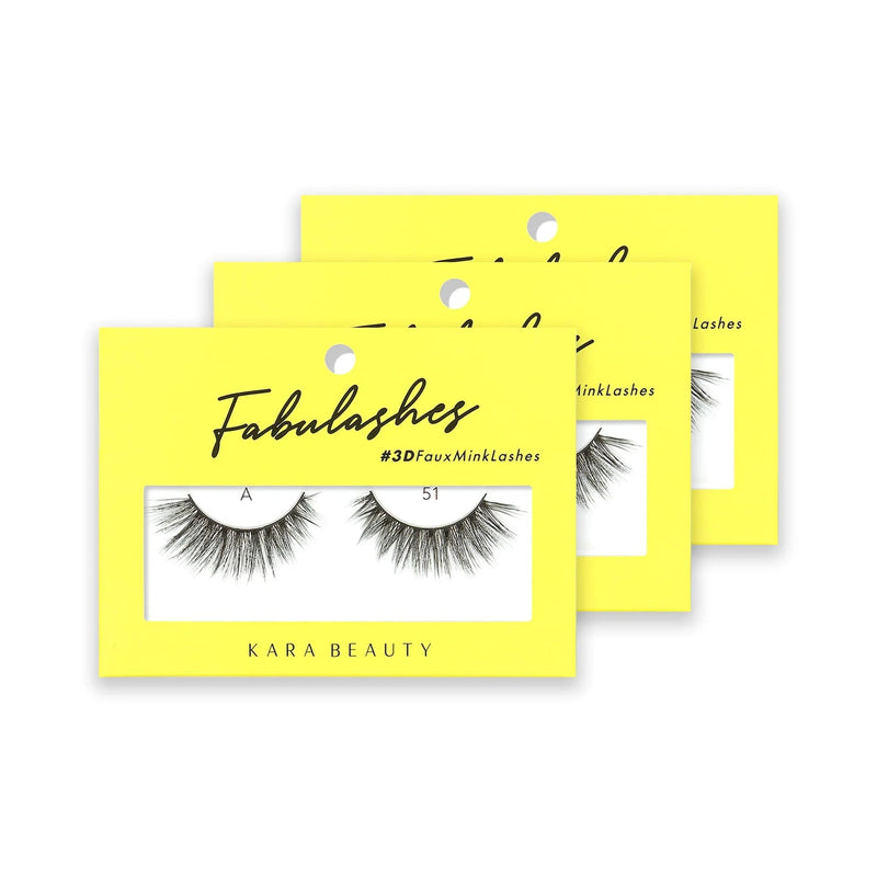 Kara Beauty A51 - 3d Faux Mink Lashes - MeStore - Kara Beauty