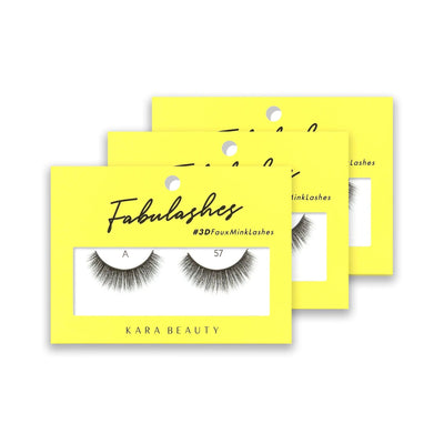 Kara Beauty A57 - 3d Faux Mink Lashes - MeStore - Kara Beauty