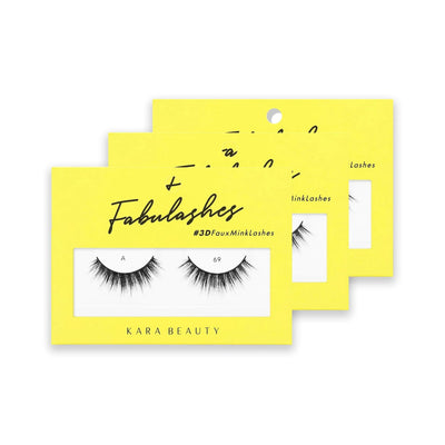 Kara Beauty A69 - 3D Faux Mink Lashes - MeStore - Kara Beauty