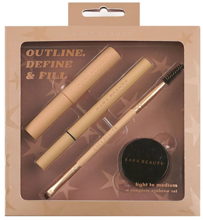 Kara Beauty - Outline,define & Fill Eyebrow Set - Light To Medium - MeStore - Kara Beauty