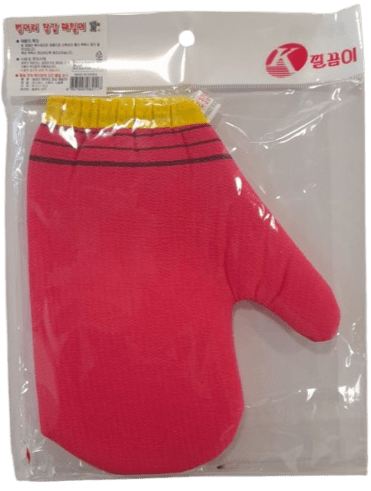 KOREA LOAF Mitten Glove Bath Towel - Red - MeStore - KOREA LOAF