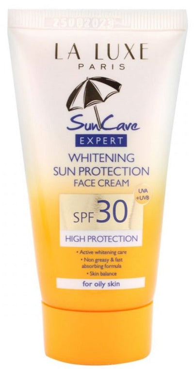 La Luxe Sun Protection Face Cream Whitening Spf 30 50ml - MeStore - Eveline